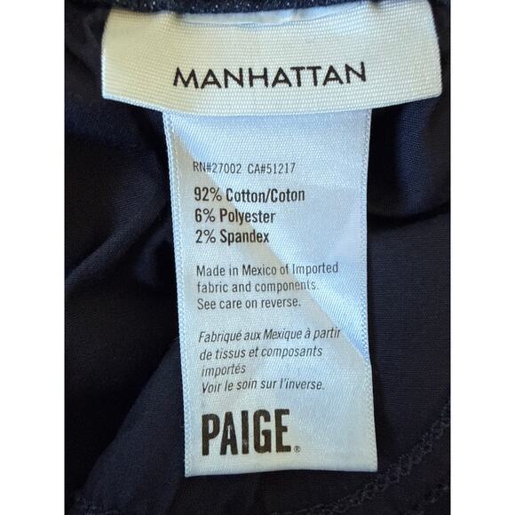 PAIGE Women's Boot Cut Jeans - Dark Blue - Picture 9 of 11